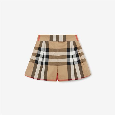 burberry check twill cotton boxer shorts|Check Cotton Shorts in Archive beige .